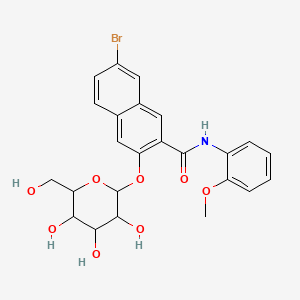 molecular formula C24H24BrNO8 B12060966 Naphthol AS-BI B-D-glucopyranoside 