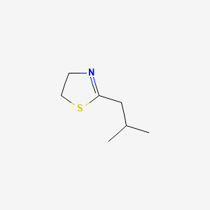molecular formula C7H13NS B1206102 Thiazole, 4,5-dihydro-2-(2-methylpropyl)- CAS No. 26851-79-6