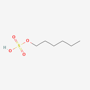 molecular formula C6H14O4S B1206109 hexyl hydrogen sulfate CAS No. 3233-49-6