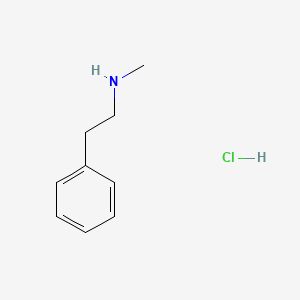 molecular formula C9H14ClN B1206113 N-Methylphenethylamine hydrochloride CAS No. 4104-43-2
