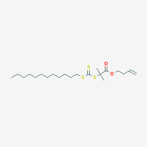 molecular formula C21H38O2S3 B12061135 But-3-en-1-yl 2-(((dodecylthio)carbonothioyl)thio)-2-methylpropanoate 