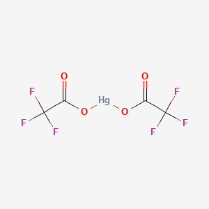 molecular formula C4F6HgO4 B12061137 Hg(TFA)2 