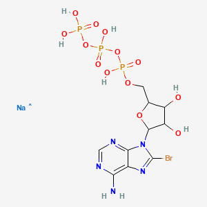 molecular formula C10H15BrN5NaO13P3 B12061149 8-Br-ATP 