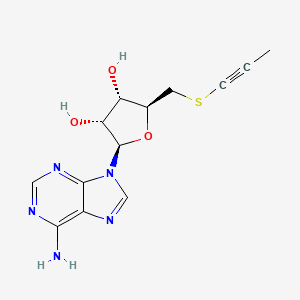 (2R,3R,4S,5S)-2-(6-aminopurin-9-yl)-5-(prop-1-ynylsulfanylmethyl)tetrahydrofuran-3,4-diol