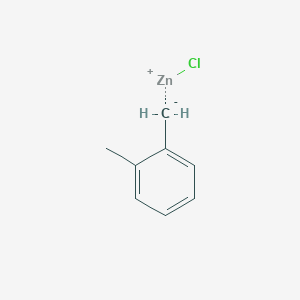 molecular formula C8H9ClZn B12061238 chlorozinc(1+);1-methanidyl-2-methylbenzene 