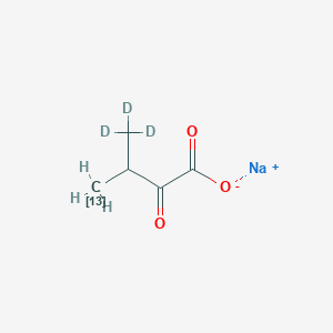 molecular formula C5H7NaO3 B12061262 sodium;4,4,4-trideuterio-3-(113C)methyl-2-oxobutanoate 