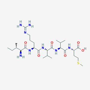 molecular formula C27H52N8O6S B120613 H-Ile-arg-val-val-met-OH 
