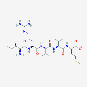 molecular formula C27H52N8O6S B120613 H-Ile-arg-val-val-met-OH CAS No. 149234-05-9