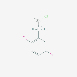 molecular formula C7H5ClF2Zn B12061301 2 5-Difluorobenzylzinc chloride 