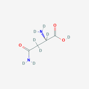 molecular formula C4H8N2O3 B12061305 L-Asparagine-d8 