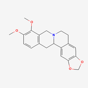 molecular formula C20H21NO4 B1206132 (+-)-Tetrahydroberberine CAS No. 522-97-4