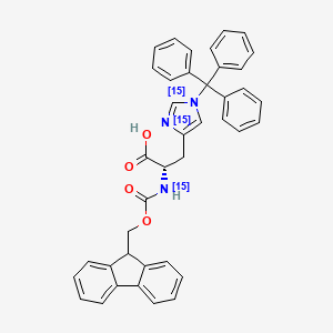 molecular formula C40H33N3O4 B12061366 Fmoc-His(Trt)-OH-15N3 