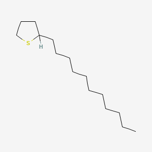 molecular formula C15H30S B1206140 2-n-Undecyltetrahydrothiophene CAS No. 85438-98-8