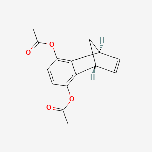 molecular formula C15H14O4 B12061402 1,4-Methanonaphthalene-5,8-diol,1,4-dihydro-,5,8-diacetate 