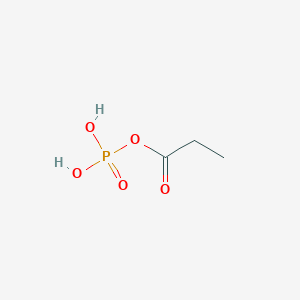 molecular formula C3H7O5P B1206142 Propanoyl phosphate 