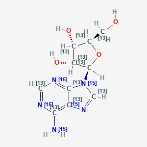 molecular formula C10H13N5O4 B12061469 Adenosine-13C10,15N5 