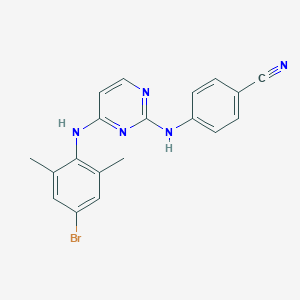 molecular formula C19H16BrN5 B120615 HIV-1 inhibitor-48 CAS No. 374067-85-3