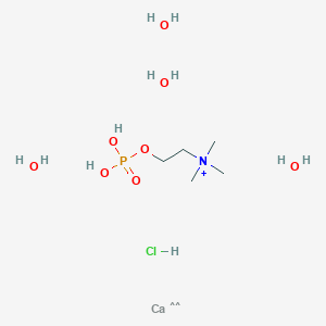 molecular formula C5H24CaClNO8P+ B12061504 Phosphocholine calcium tetrahydrate hydrochloride 