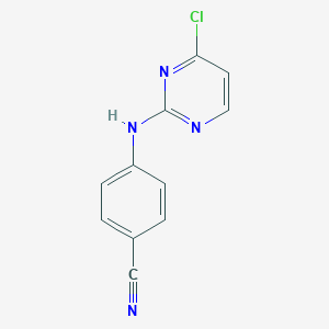 molecular formula C11H7ClN4 B120616 4-((4-氯嘧啶-2-基)氨基)苯甲腈 CAS No. 244768-32-9