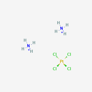 molecular formula Cl4H8N2Pt+2 B12061666 Diazanium;tetrachloroplatinum 