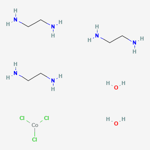 molecular formula C6H28Cl3CoN6O2 B12061791 Ethane-1,2-diamine;trichlorocobalt;dihydrate 