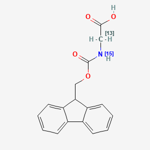 molecular formula C17H15NO4 B12061815 Fmoc-Gly-OH-2-13C,15N 