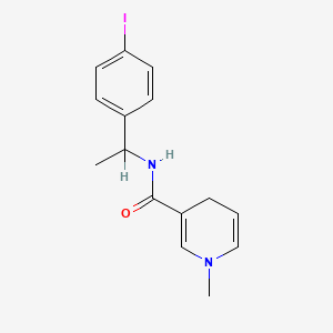 molecular formula C15H17IN2O B1206182 1-Methyl-3-(N-(4-iodophenylethyl)carbamoyl)-1,4-dihydropyridine CAS No. 97807-23-3