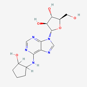 (2S,3S,4S,5R)-2-[6-[(2-hydroxycyclopentyl)amino]purin-9-yl]-5-(hydroxymethyl)oxolane-3,4-diol