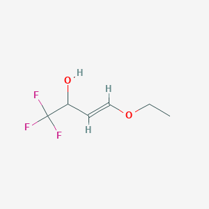 molecular formula C6H9F3O2 B12061865 4-Ethoxy-1,1,1-trifluorobut-3-en-2-ol 