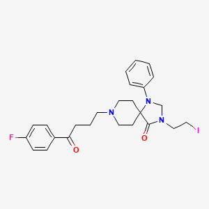 molecular formula C25H29FIN3O2 B1206188 Iodoethylspiperone CAS No. 130482-21-2
