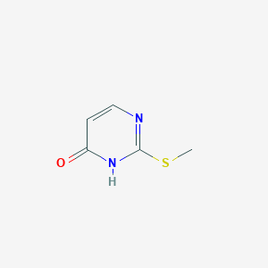 molecular formula C5H6N2OS B120619 2-(甲硫基)嘧啶-4-醇 CAS No. 5751-20-2