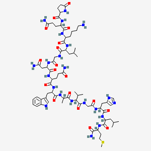 molecular formula C71H110N22O18S B12061993 Pyr-gln-lys-leu-gly-asn-gln-trp-ala-val-gly-his-leu-met-NH2 