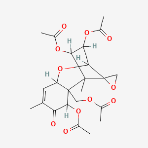 (3,10,11-Triacetyloxy-1,5-dimethyl-4-oxospiro[8-oxatricyclo[7.2.1.02,7]dodec-5-ene-12,2'-oxirane]-2-yl)methyl acetate