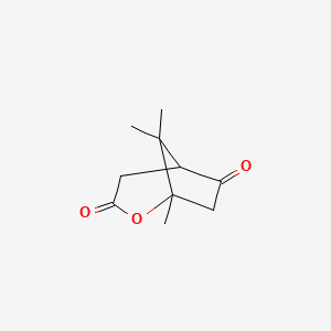 molecular formula C10H14O3 B1206206 5-Oxo-1,2-campholide 