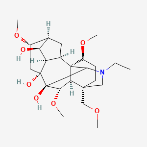 molecular formula C25H41NO7 B1206209 14-Dehydrobrowniine 