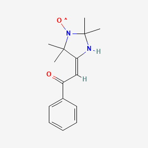 molecular formula C15H19N2O2 B12062113 2,2,5,5-Tetramethyl-4-phenacetyliden imidazolidine-1-oxyl free radical 