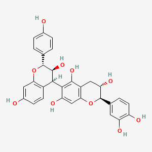 molecular formula C30H26O10 B1206216 Guibourtinidol-(4alpha->6)-catechin CAS No. 26277-74-7