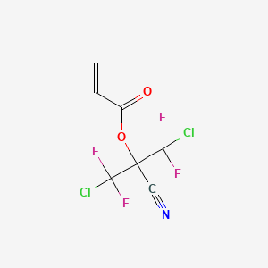 molecular formula C7H3Cl2F4NO2 B12062165 2-Cyano-1,3-dichlorotetrafluoropropan-2-yl acrylate 