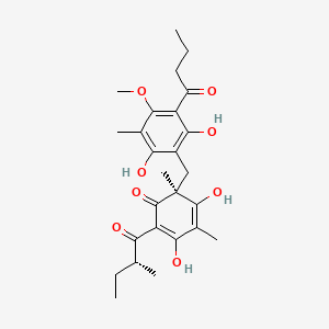 molecular formula C26H34O8 B1206218 Agrimophol 