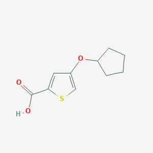 molecular formula C10H12O3S B12062195 4-(Cyclopentyloxy)thiophene-2-carboxylic acid 