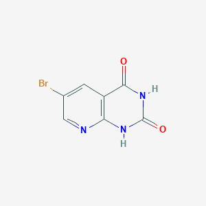 molecular formula C7H4BrN3O2 B120622 6-溴吡啶并[2,3-D]嘧啶-2,4(1H,3H)-二酮 CAS No. 142168-97-6