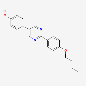 molecular formula C20H20N2O2 B1206228 Phenol, 4-[2-(4-butoxyphenyl)-5-pyrimidinyl]- CAS No. 137780-31-5