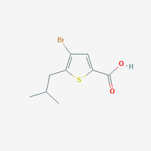 molecular formula C9H11BrO2S B12062296 4-Bromo-5-isobutylthiophene-2-carboxylic acid 