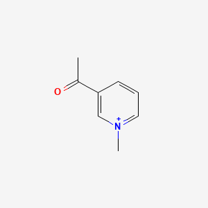 molecular formula C8H10NO+ B1206236 3-Acetyl-1-methylpyridinium CAS No. 51061-43-9