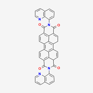 molecular formula C42H22N4O4 B12062439 N,N'-DI(Quinolin-8-YL)-perylentetracarbonic acid, diamide 