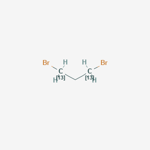 molecular formula C3H6Br2 B12062440 1,3-dibromo(1,3-13C2)propane CAS No. 86318-33-4