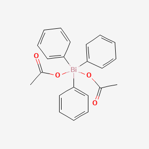 molecular formula C22H21BiO4 B12062462 Bis(acetato-O)triphenylbismuth(V) 