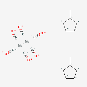 molecular formula C18H14Mo2O6 B12062473 Di[(methylcyclopentadienyl)molybdenum tricarbonyl] 