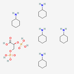 molecular formula C33H73N5O10P2 B12062485 2,3-Diphospho-D-glyceric acid penta(cyclohexylammonium) salt CAS No. 102783-81-3