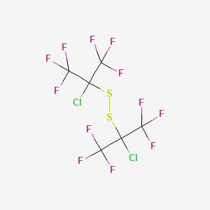 molecular formula C6Cl2F12S2 B12062508 Bis[1-chloro-2,2,2-trifluoro-1-(trifluoromethyl)ethyl] disulfide 
